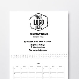 Calendario Personalizado Empresa de promoción de marca comerc