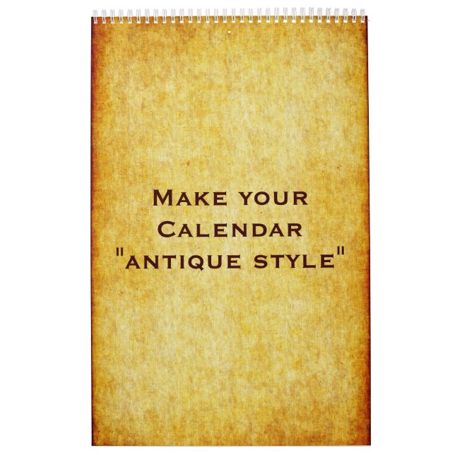 Calendario personalizado "ESTILO ANTIGUO" + tus fo (Tapa)