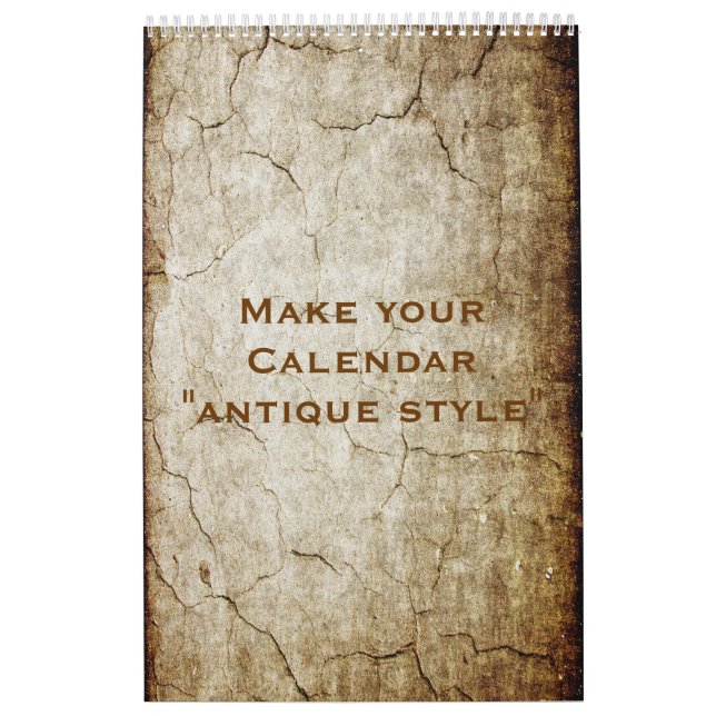 Calendario personalizado "ESTILO ANTIGUO" + tus fo (Tapa)