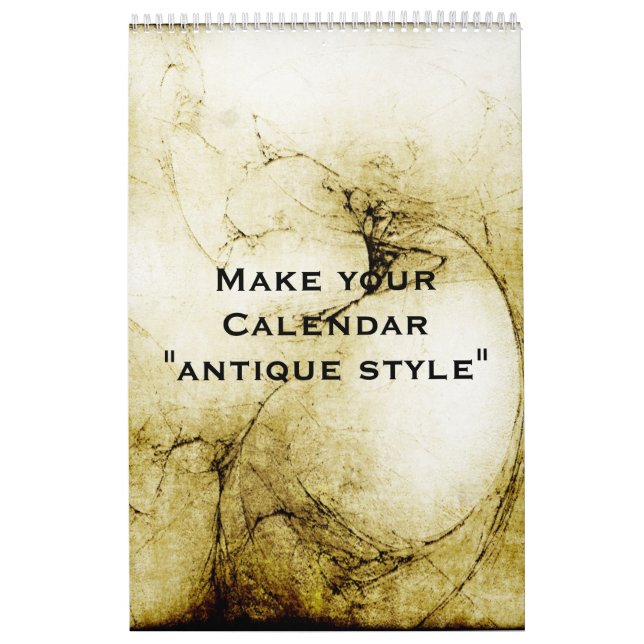 Calendario personalizado "ESTILO ANTIGUO" + tus fo (Tapa)