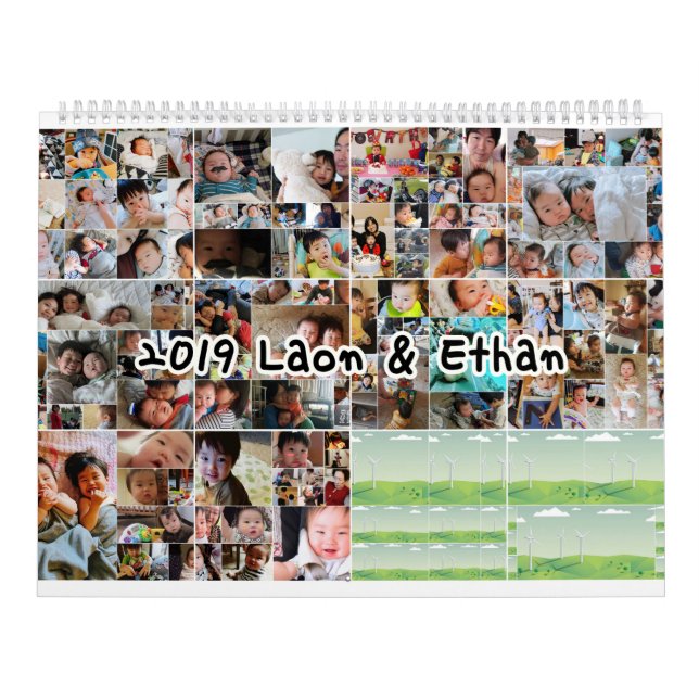Calendario personalizado foto del bebé (Tapa)