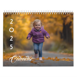 Calendario personalizado Foto Editable Textos 2025