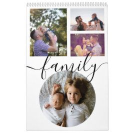 Calendario Personalizado mes a mes de fotos familiares