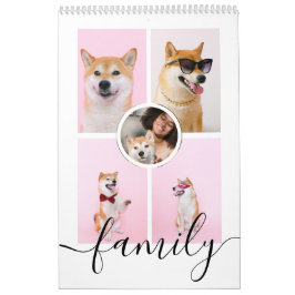 Calendario Personalizado mes a mes de fotos familiares