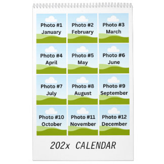 Calendario Personalizado Minimalista simple y moderno de Coll