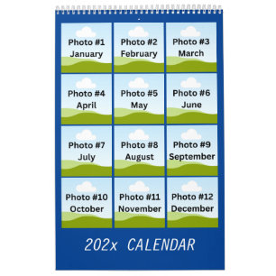 Calendario Personalizado Minimalista simple y moderno de Coll