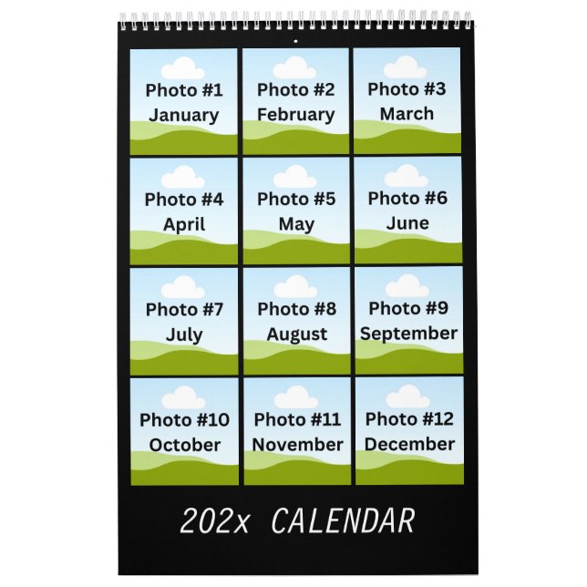 Calendario Personalizado Minimalista simple y moderno de Coll (Tapa)