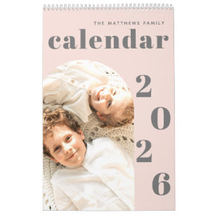 Calendario Personalizado moderno simple planificador de fotos