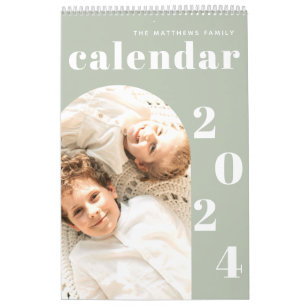 Calendario Personalizado moderno simple planificador fotográf