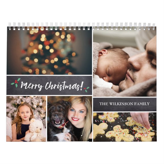 Calendario Personalizado, Navidades, Collage de fotos (Tapa)