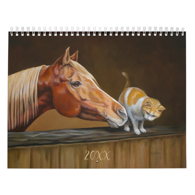 Calendario personalizado para el arte de caballos  (Tapa)