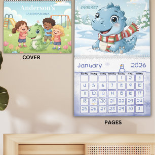 Calendario personalizado para niños Aventura de di