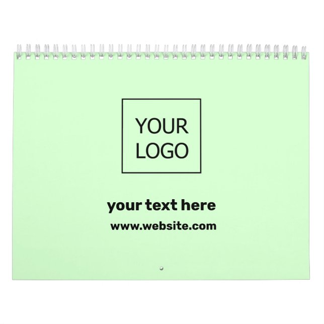 Calendario Personalizado personalizado añada su logotipo de f (Tapa)