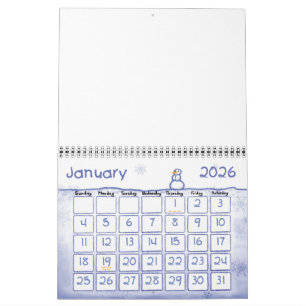 Calendario personalizado Pintado Estaciones