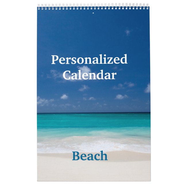 Calendario personalizado - Playa (Tapa)