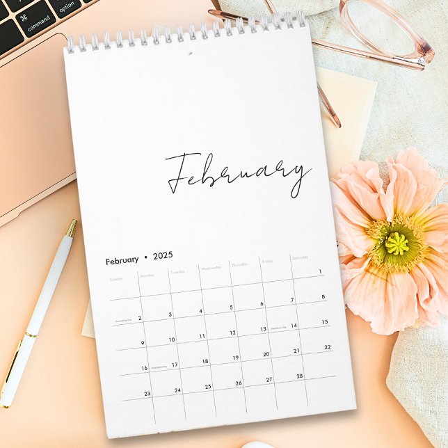 Calendario Personalizado simple de meses de escritura de guio (Subido por el creador)