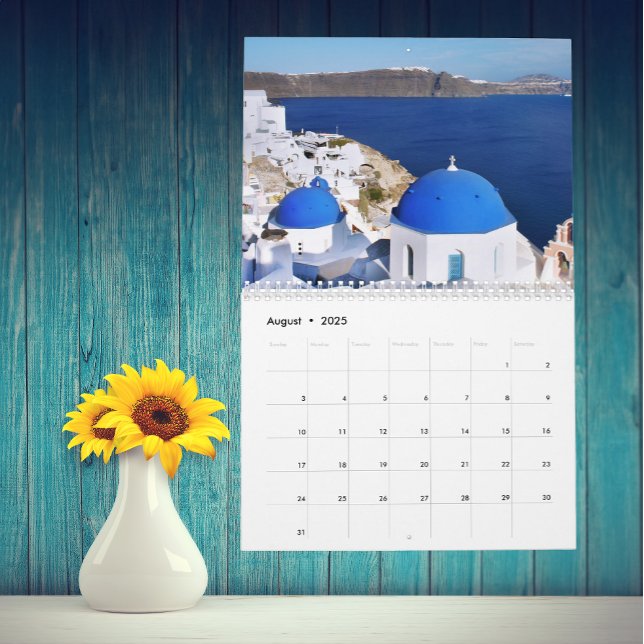 Calendario Personalizar oceánico Santorini (Subido por el creador)
