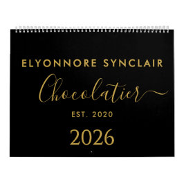 Calendario Personalized Name Est Date Chocolatier Business