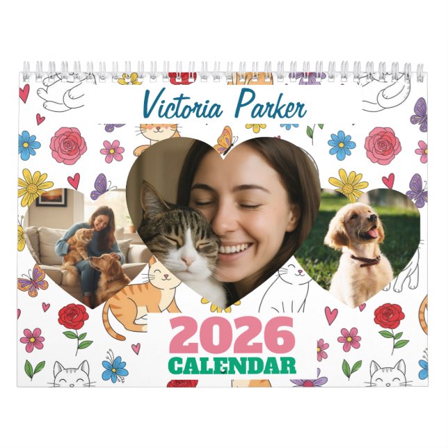 Calendario Personalized Pet Lovers Photo Calendar (Tapa)