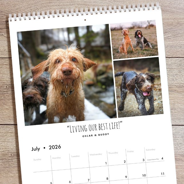 Calendario Personalized Photo Fun Family Quotes Modern (Subido por el creador)