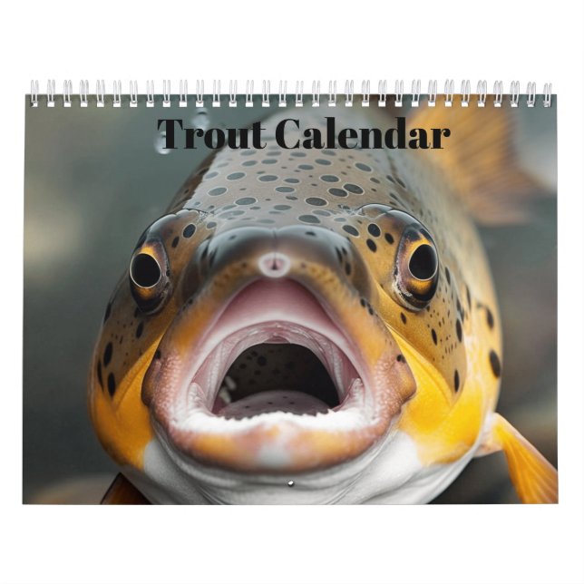 Calendario Pesca de trucha arco iris 2024 (Tapa)