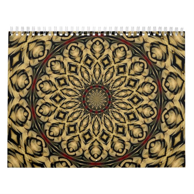 Calendario Pheasant Feathers Kaleidoscope (Tapa)