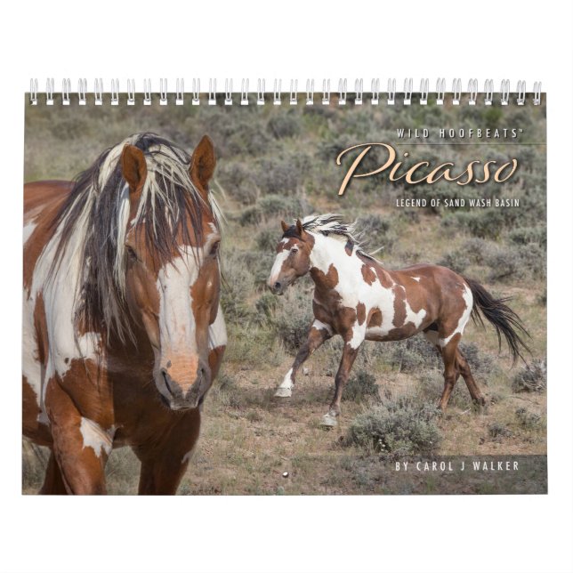 Calendario Picasso II de la Pared de Caballo Silve (Tapa)