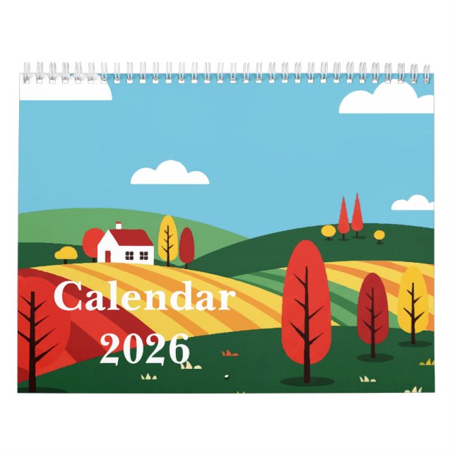 Calendario Picturesque rural landscape (Tapa)