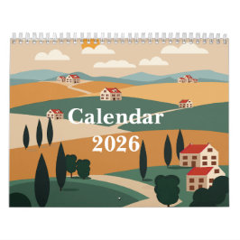 Calendario Picturesque rural landscape