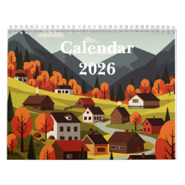 Calendario Picturesque rural landscape