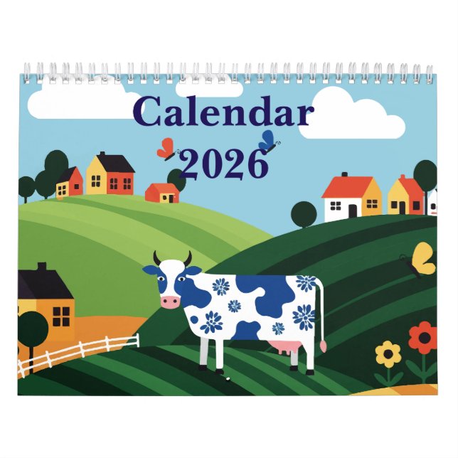 Calendario Picturesque rural landscape (Tapa)