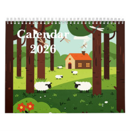 Calendario Picturesque rural landscape