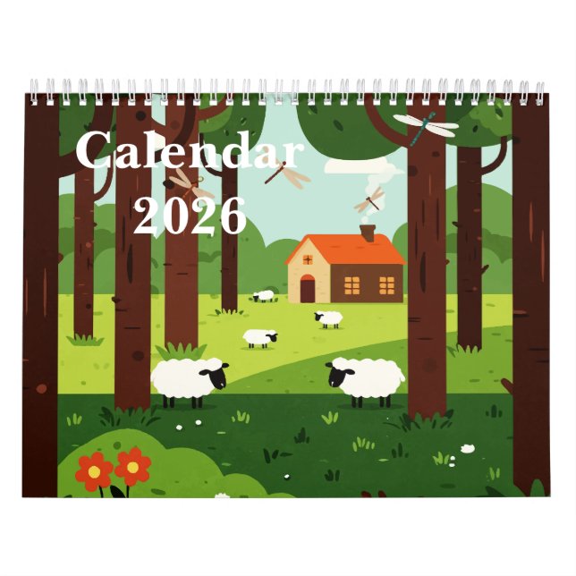 Calendario Picturesque rural landscape (Tapa)