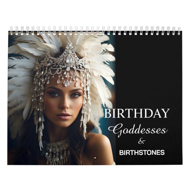 Calendario *~* Piedra de nacimiento de la diosa de cumpleaños (Tapa)