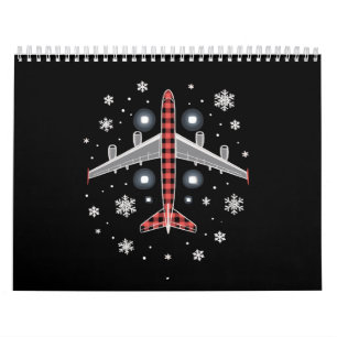 Calendario Piloto de Navidad de Cuadros de Avión