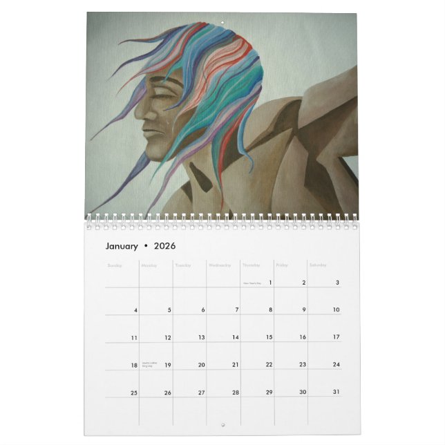 Calendario Pimg0629 rb, artes Kim Mendes de LaFenetre (Jan 2026)