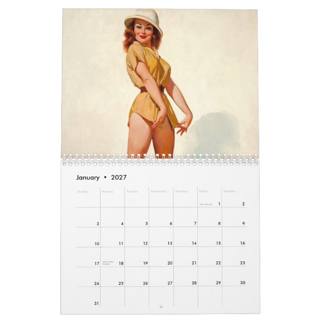 Calendario Pin-Para arriba 2015 (Jan 2027)