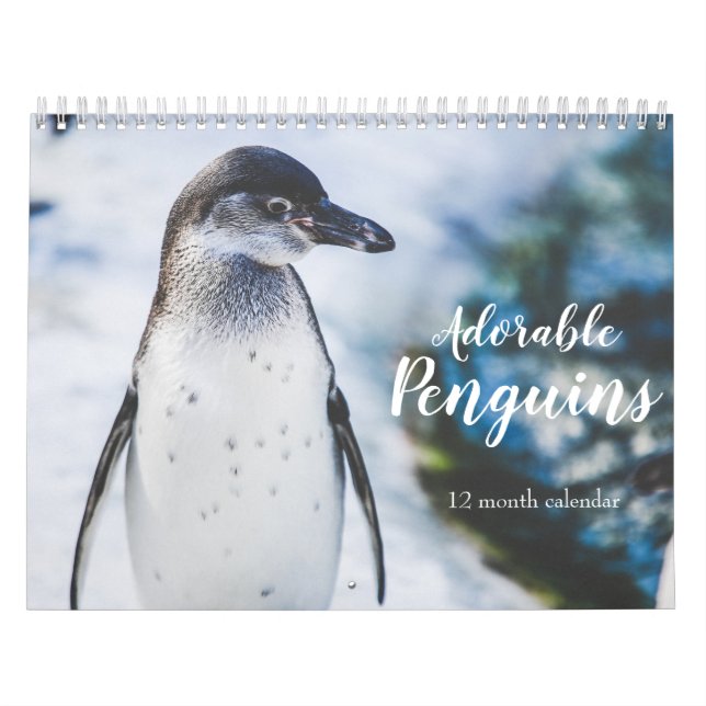 Calendario Pingüinos Adorables 2026 (Tapa)