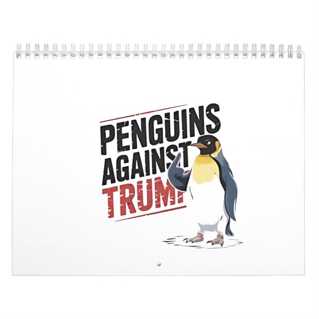 Calendario Pingüinos contra Trump contra Estados Unidos (Tapa)