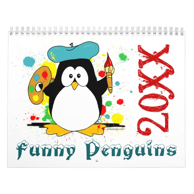 Calendario Pingüinos divertidos (Tapa)