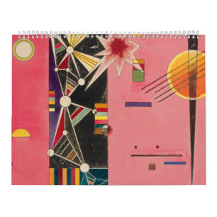 Calendario Pink Red Wassily Kandinsky