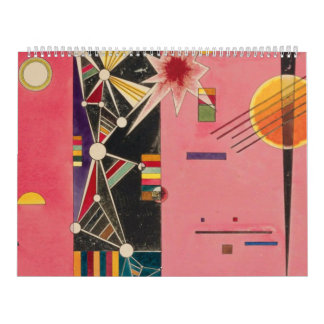 Calendario Pink Red Wassily Kandinsky