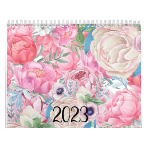 Calendario Pink y Rubor Peonies