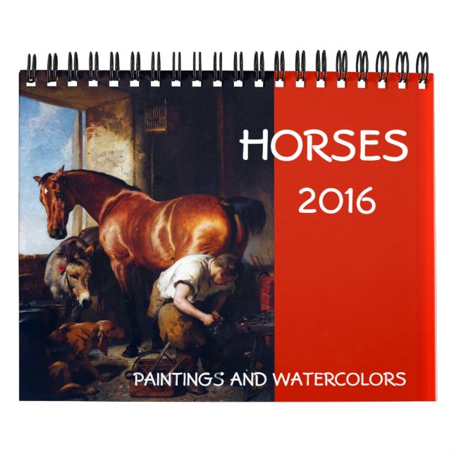 Calendario Pintadas Y dibujos de BELLA ARTES HORSES (Tapa)