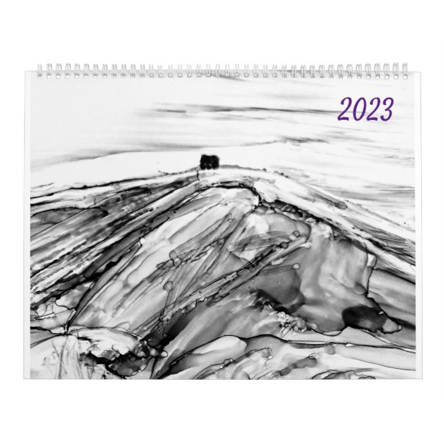 Calendario pintado de paisajes de 2023 (Tapa)