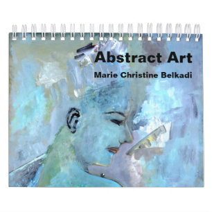 Calendario Pintura de arte abstracto colorido moderno de 2027