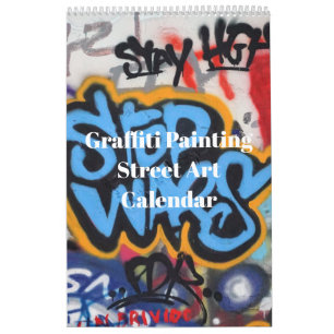Calendario Pintura de grafiti colorido arte callejero 2027