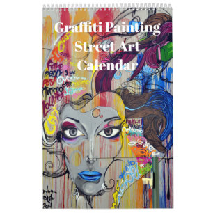 Calendario Pintura de grafiti colorido Arte callejero 2027