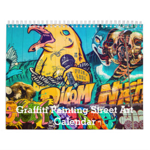 Calendario Pintura de grafiti colorido Arte callejero 2027