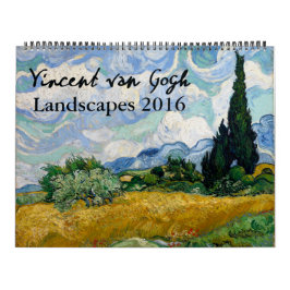 Calendario Pintura de paisaje de Van Gogh